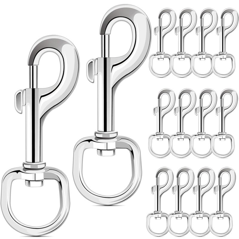 ERKOON 3.5 Inch Swivel Eye Bolt Snap Hooks 154Lbs Load Capacity Zinc Alloy Single Ended Flag Clips Heavy Duty Trigger Bolt Hooks - Image 1